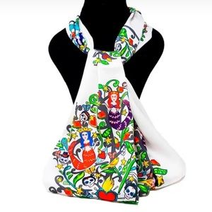 TAWI White mermaid designer scarf